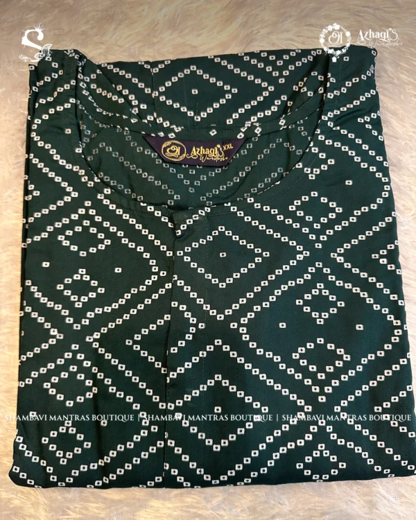Azhagi's Wardrobe 199 Rupees Tops - Dark Green
