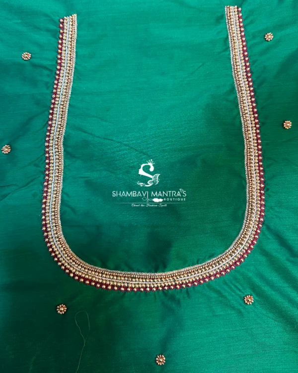 SMB Designer Blouse 599 Rupees Green