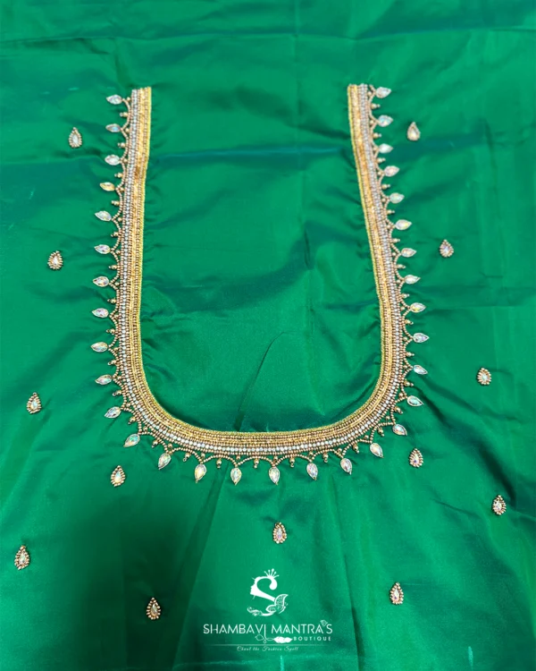 SMB Designer Blouse 499 Rupees Green