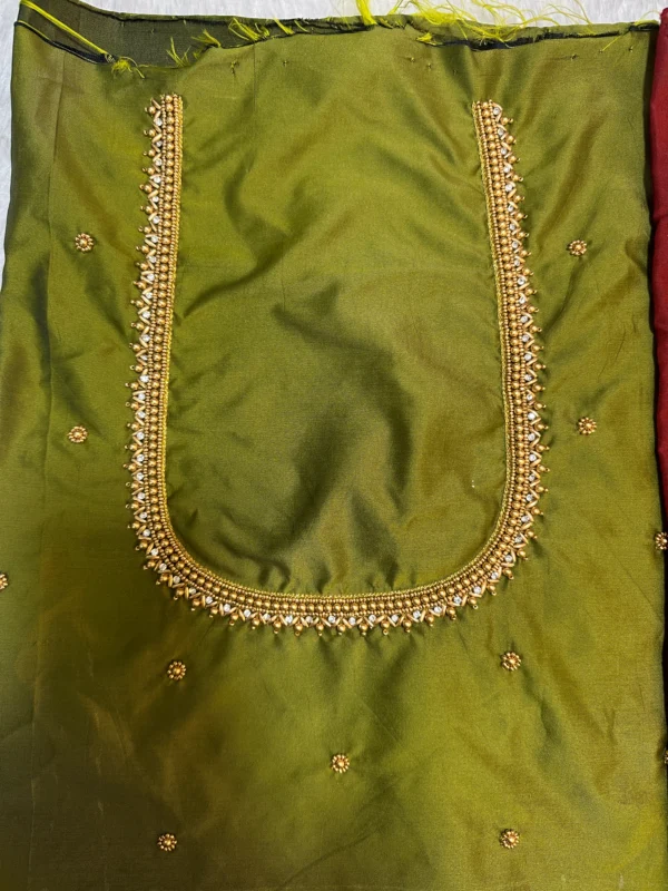 SMB Designer Blouse ₹399 Light Green