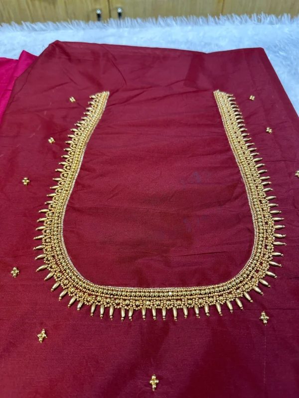 SMB Designer Blouse ₹399 maroon