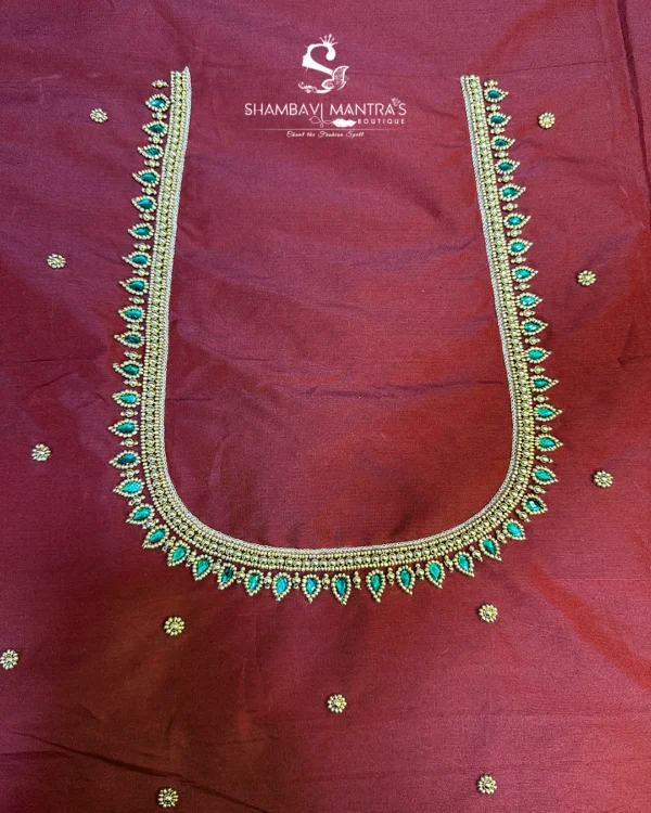 SMB Designer Blouse 499 Rupees maroon