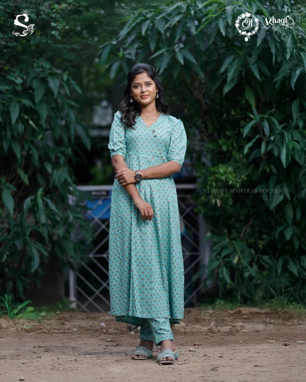 Teal Green Kurti